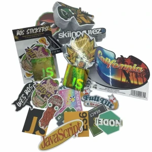 Adesivi in Vinile Fustellati Personalizzati Premium | Impermeabili con Laminazione UV