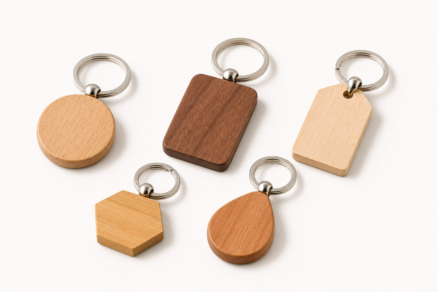 Immagine campione del prodotto Portachiavi personalizzati in legno