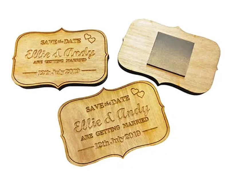 Calamite da frigorifero in legno personalizzate