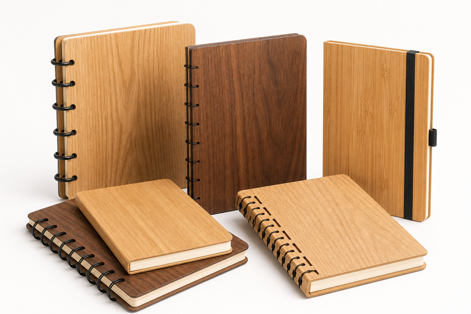 Immagine campione prodotto di quaderni personalizzati in legno