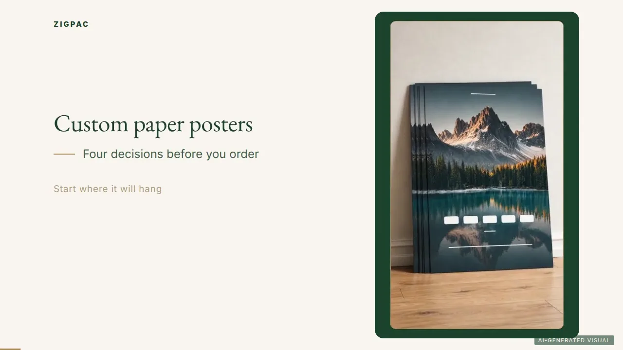 Stampa di poster personalizzati per vendita al dettaglio, eventi e display brandizzati: guida video