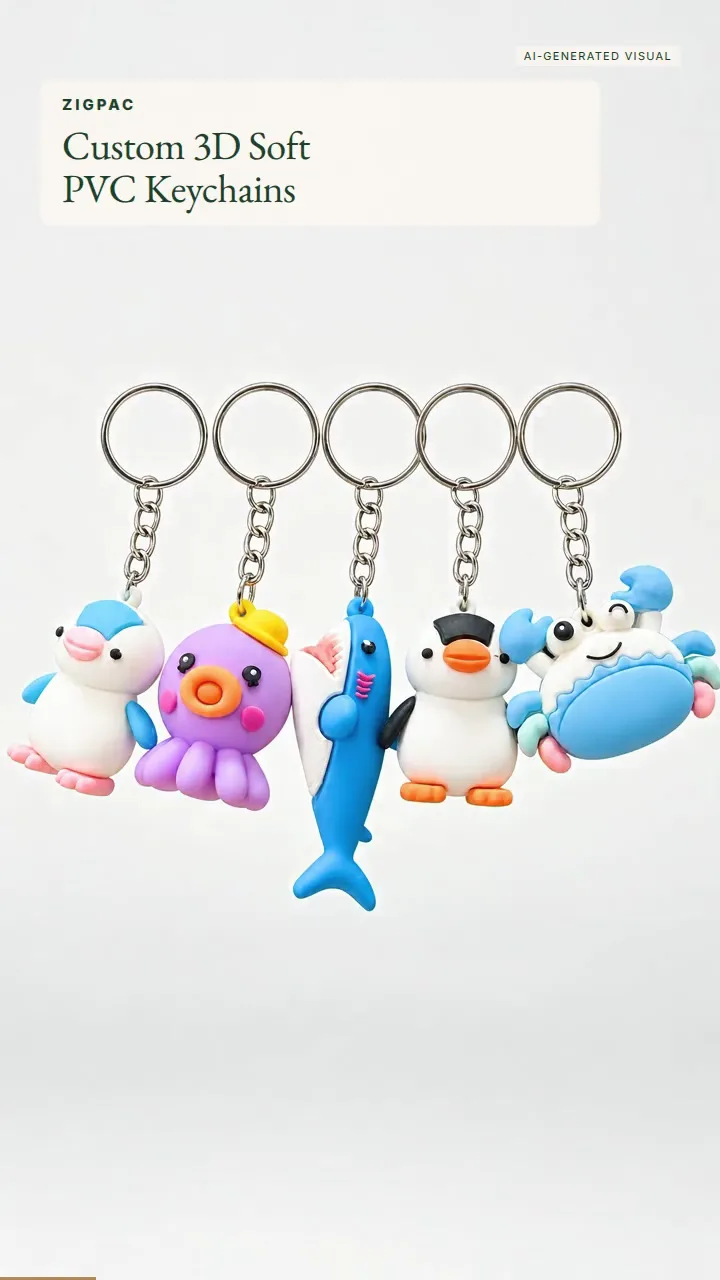 Portachiavi in gomma 3D personalizzati per loghi, mascotte e merchandising brandizzato: video breve