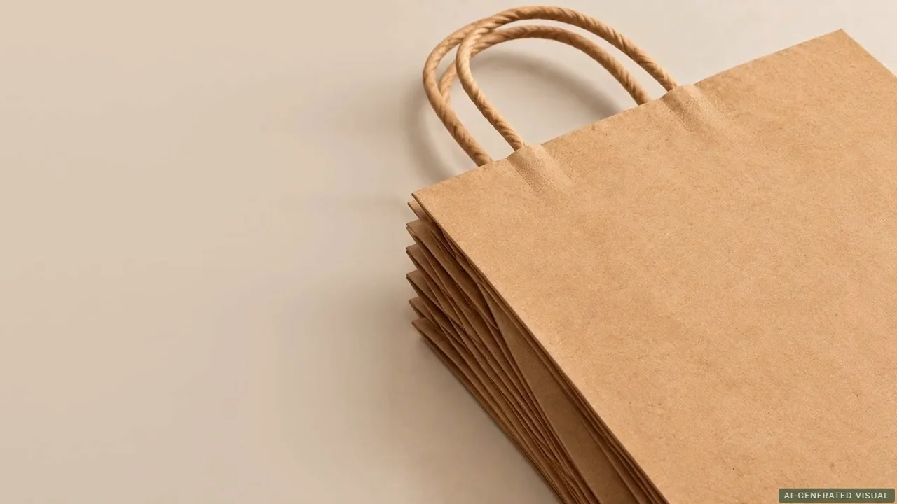 Borse in carta kraft marrone personalizzate con manici ritorti: guida video